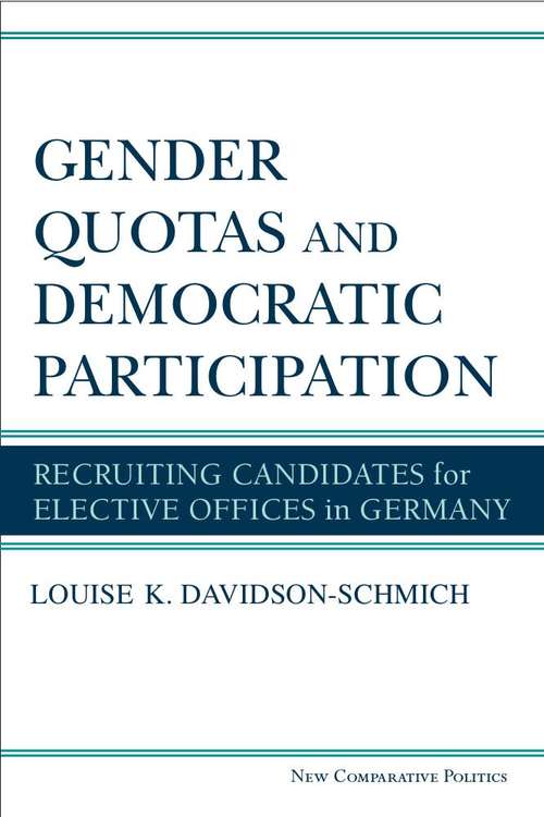 Book cover of Gender Quotas and Democratic Participation