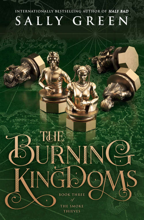 Book cover of The Burning Kingdoms (The Smoke Thieves #3)