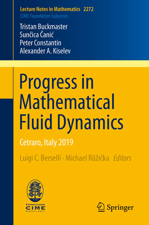 Progress in Mathematical Fluid Dynamics: Cetraro, Italy 2019 (Lecture Notes in Mathematics #2272)