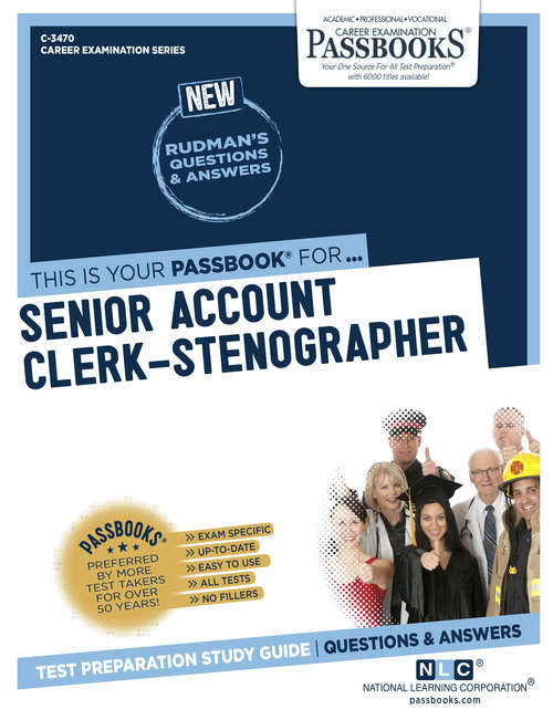 Book cover of Senior Account Clerk-Stenographer: Passbooks Study Guide (Career Examination Series)