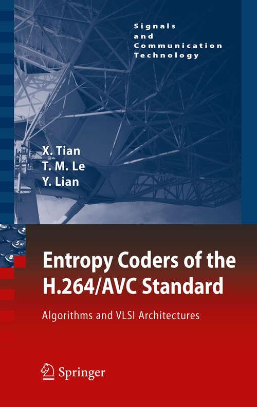 Book cover of Entropy Coders of the H.264/AVC Standard