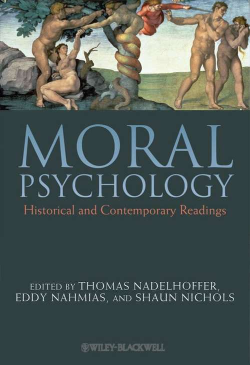 Book cover of Moral Psychology: Historical and Contemporary Readings
