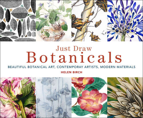 Book cover of Just Draw Botanicals: Beautiful Botanical Art, Contemporary Artists, Modern Materials