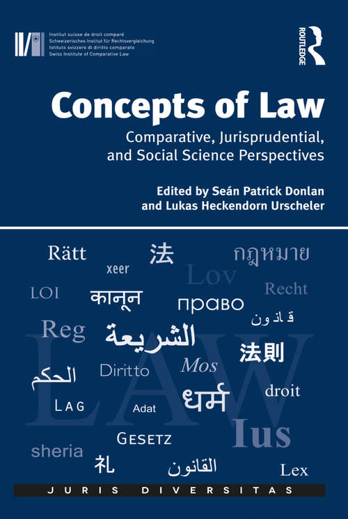 Book cover of Concepts of Law: Comparative, Jurisprudential, and Social Science Perspectives (Juris Diversitas)