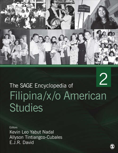 Book cover of The SAGE Encyclopedia of Filipina/x/o American Studies