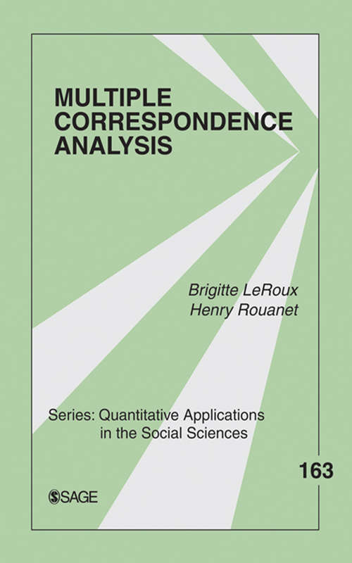 Book cover of Multiple Correspondence Analysis