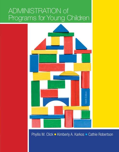 Book cover of Administration of Programs for Young Children
