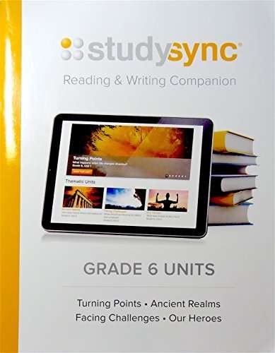 Book cover of Reading & Writing Companion, Grade 6 Units [1-4]: Turning Points, Ancient Realms, Facing Challenges, Our Heroes (California Edition) (StudySync)