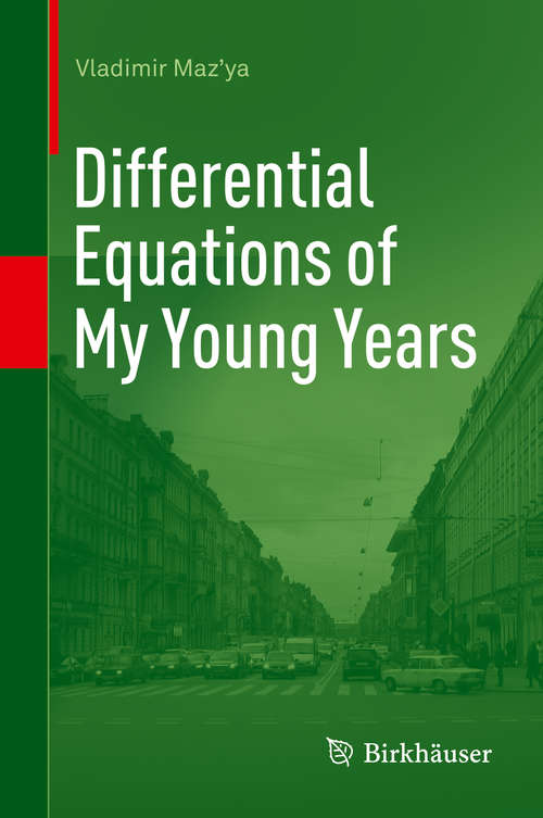 Book cover of Differential Equations of My Young Years
