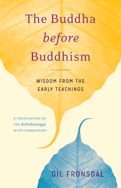 Book cover of The Buddha before Buddhism: Wisdom from the Early Teachings