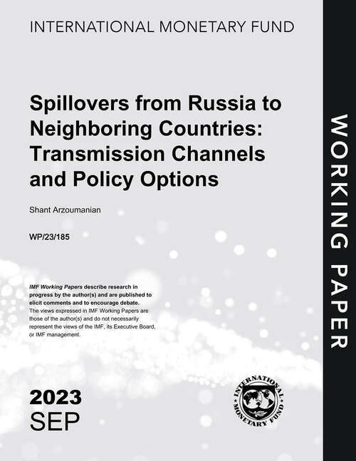 Book cover of Spillovers from Russia to Neighboring Countries: Transmission Channels and Policy Options (Imf Working Papers)