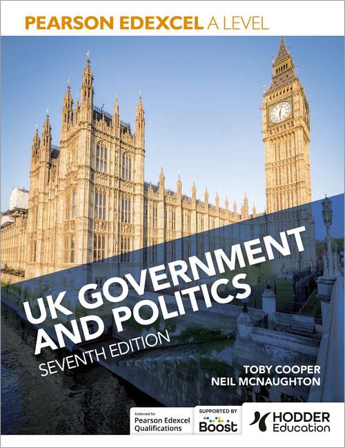 Book cover of Pearson Edexcel A Level UK Government and Politics Seventh Edition