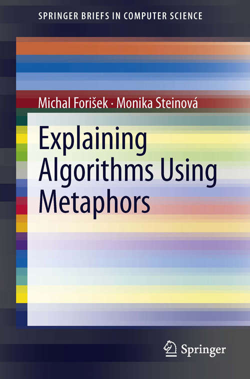Book cover of Explaining Algorithms Using Metaphors