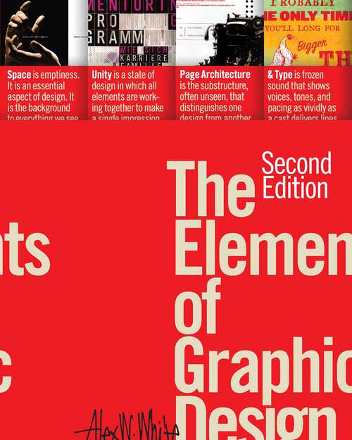 Book cover of The Elements of Graphic Design