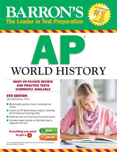 Book cover of Barron's AP World History (6th Edition)