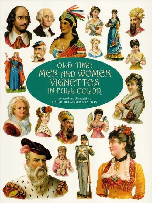 Old-Time Men and Women Vignettes in Full Color