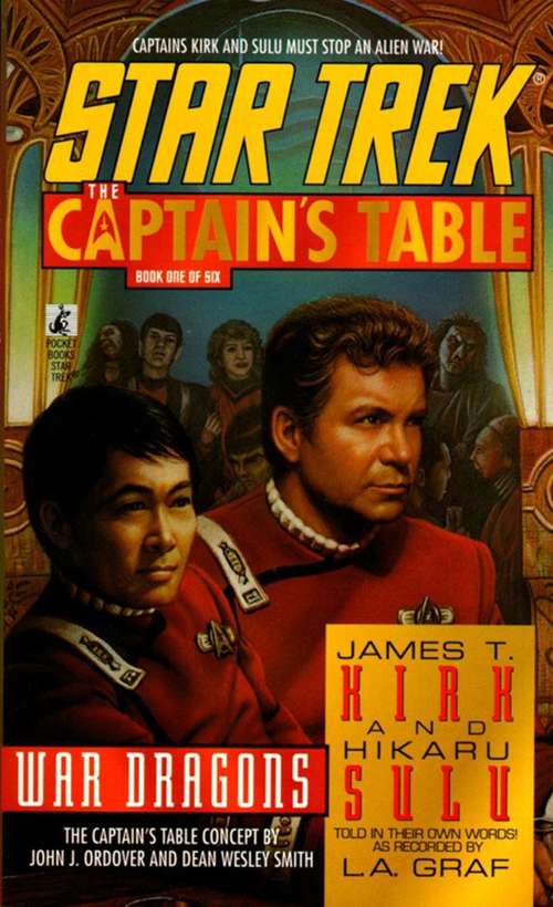 Book cover of War Dragons (Star Trek, The Captain's Table, Book #1)