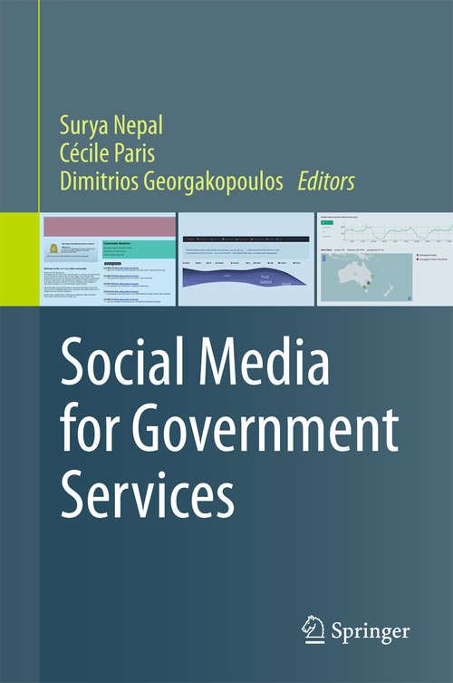 Book cover of Social Media for Government Services