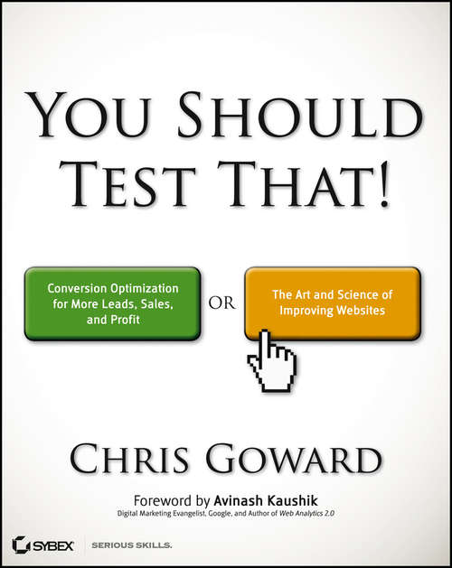 Book cover of You Should Test That
