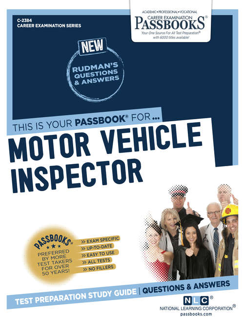 Book cover of Motor Vehicle Inspector: Passbooks Study Guide (Career Examination Series)