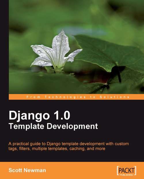 Book cover of Django 1.0 Template Development