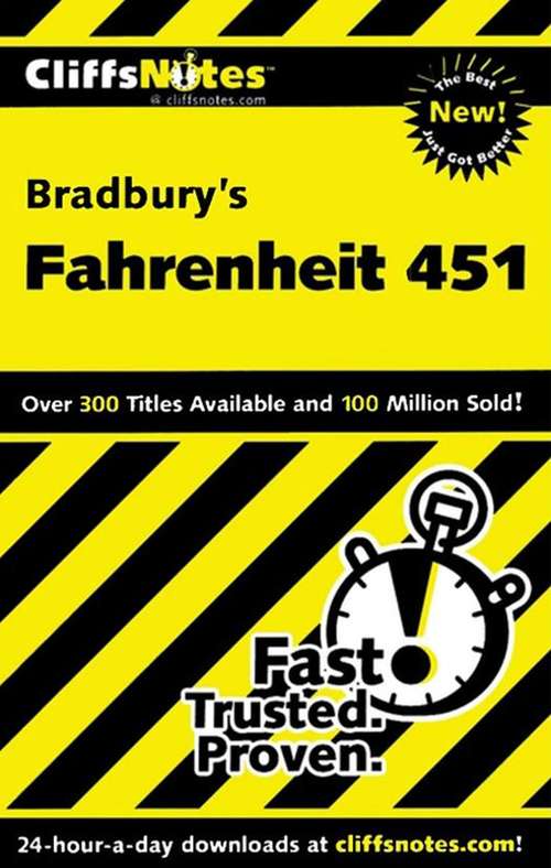 Book cover of CliffsNotes on Bradbury's Fahrenheit 451