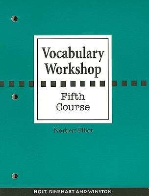 Book cover of Vocabulary Workshop: Fifth Course