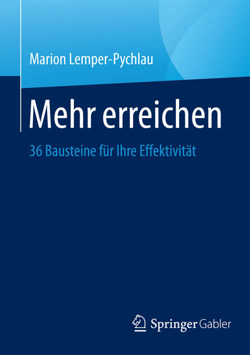 Book cover of Mehr erreichen