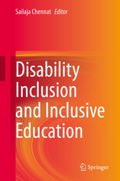 Book cover of Disability Inclusion and Inclusive Education (1st ed. 2019)