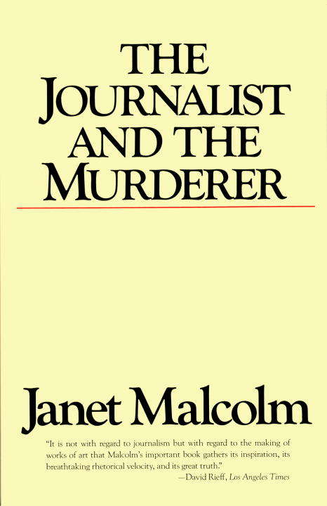 Book cover of The Journalist and the Murderer