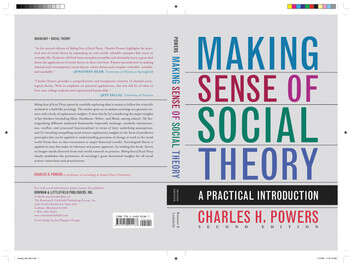 Book cover of MAKING SENSE OF SOCIAL THEORY (2)