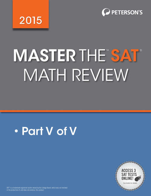 Book cover of Master the SAT 2015 Math: Part V of V