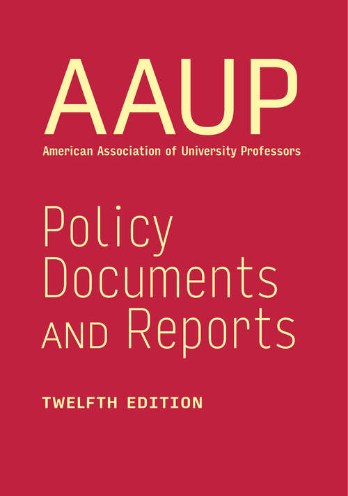 Book cover of Policy Documents and Reports