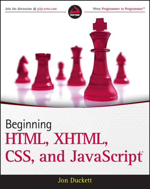 Book cover of Beginning HTML, XHTML, CSS, and JavaScript®