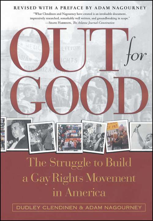 Book cover of Out For Good: The Struggle to Build a Gay Rights Movement in Ame