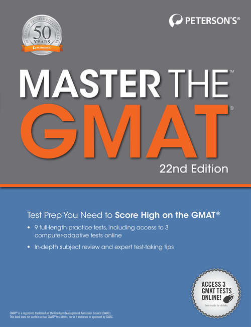 Book cover of Master the GMAT, 22nd edition