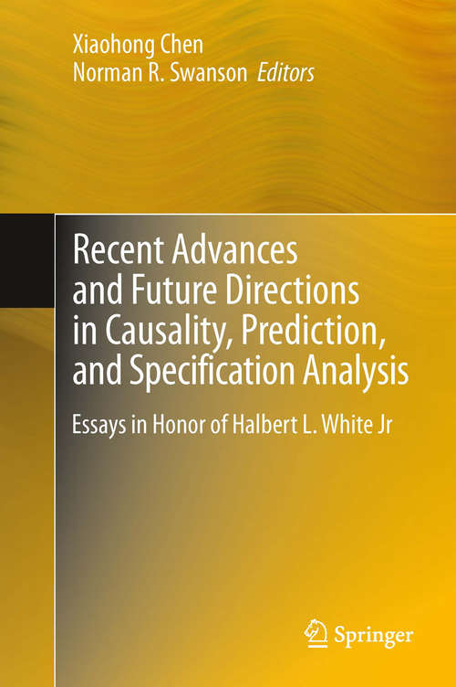 Recent Advances and Future Directions in Causality, Prediction, and Specification Analysis