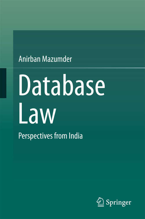 Book cover of Database Law: Perspectives from India