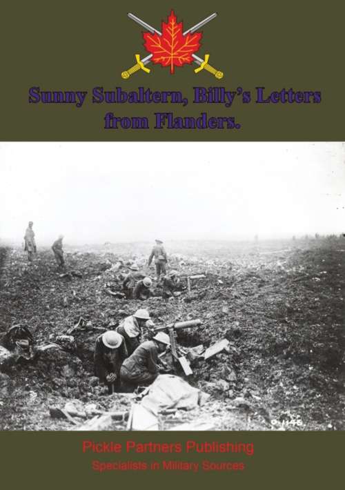 Book cover of More Letters From Billy, By the Author of “A Sunny Subaltern”.