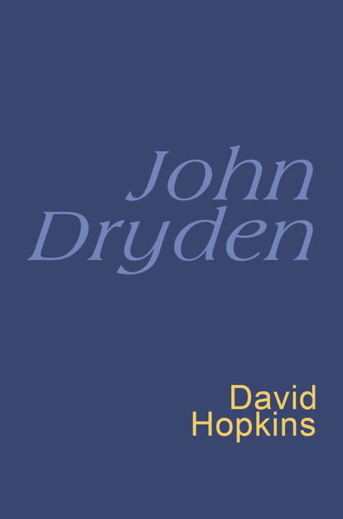 John Dryden: Everyman's Poetry (Everyman's Poetry Ser.)