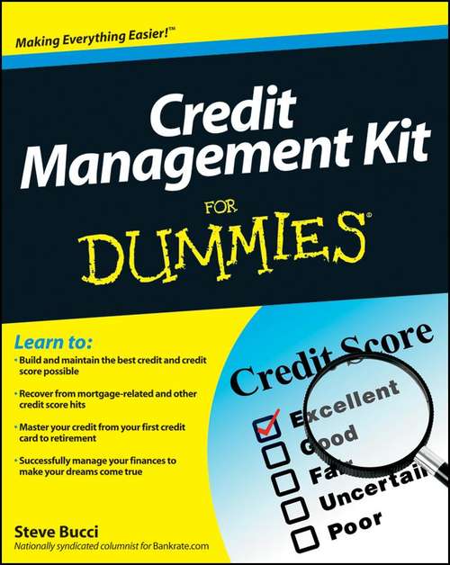 Book cover of Credit Management Kit For Dummies