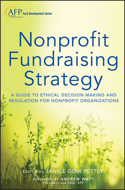 Book cover of Nonprofit Fundraising Strategy