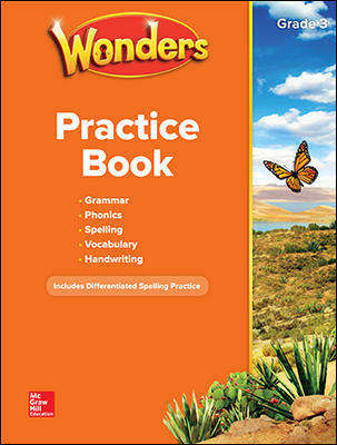 Book cover of Wonders, Practice Book, Grade 3 (National ed.)