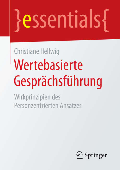 Book cover of Wertebasierte Gesprächsführung
