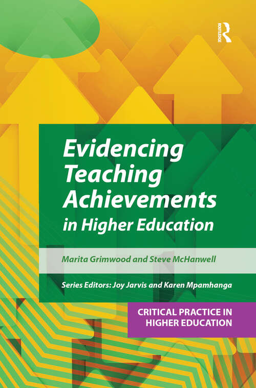 Book cover of Evidencing Teaching Achievements in Higher Education (1) (Critical Practice in Higher Education)