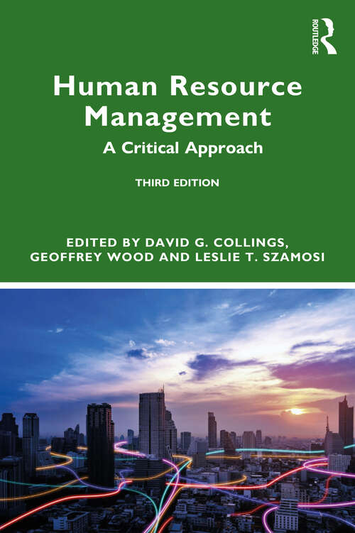 Book cover of Human Resource Management: A Critical Approach (3)