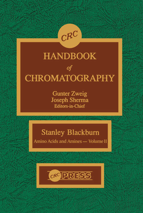 Book cover of CRC Handbook of Chromatography: Amino Acids and Amines, Volume II