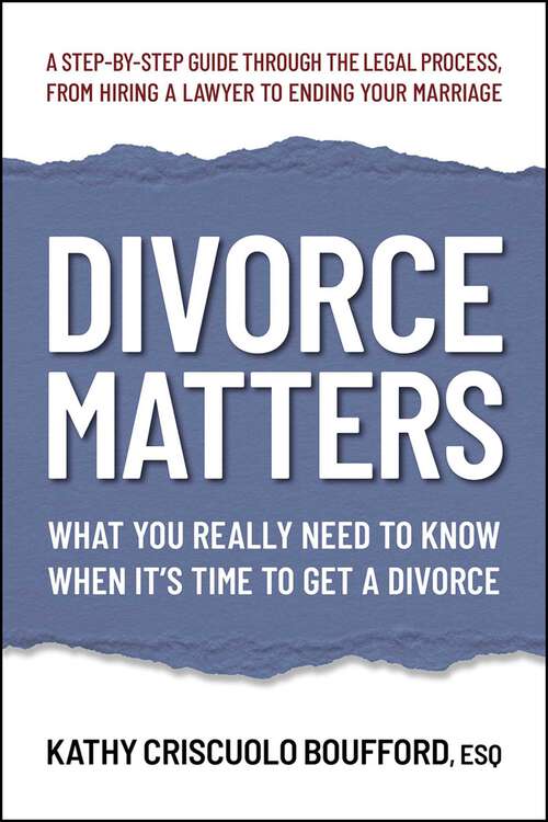 Book cover of Divorce Matters
