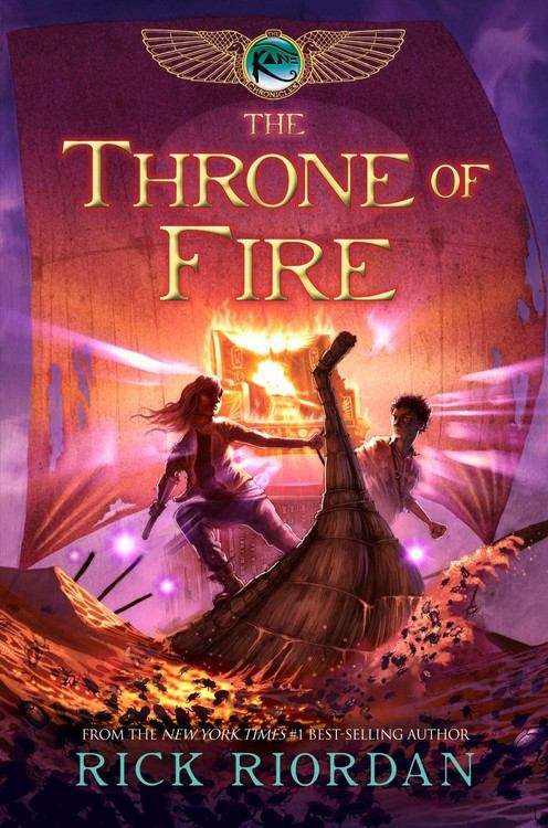 Book cover of The Throne of Fire (Kane Chronicles #2)