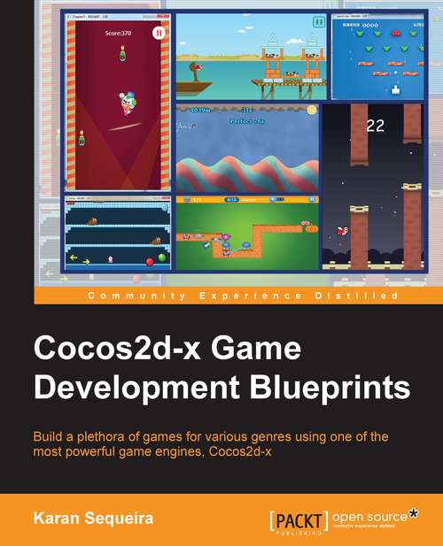 Book cover of Cocos2d-x Game Development Blueprints